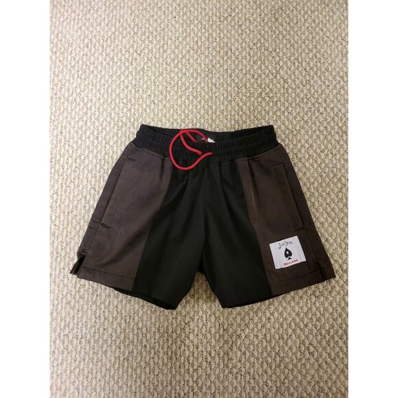 Just Don Dealer Shorts Men's Size XS Black And Brown - Picture 1 of 4